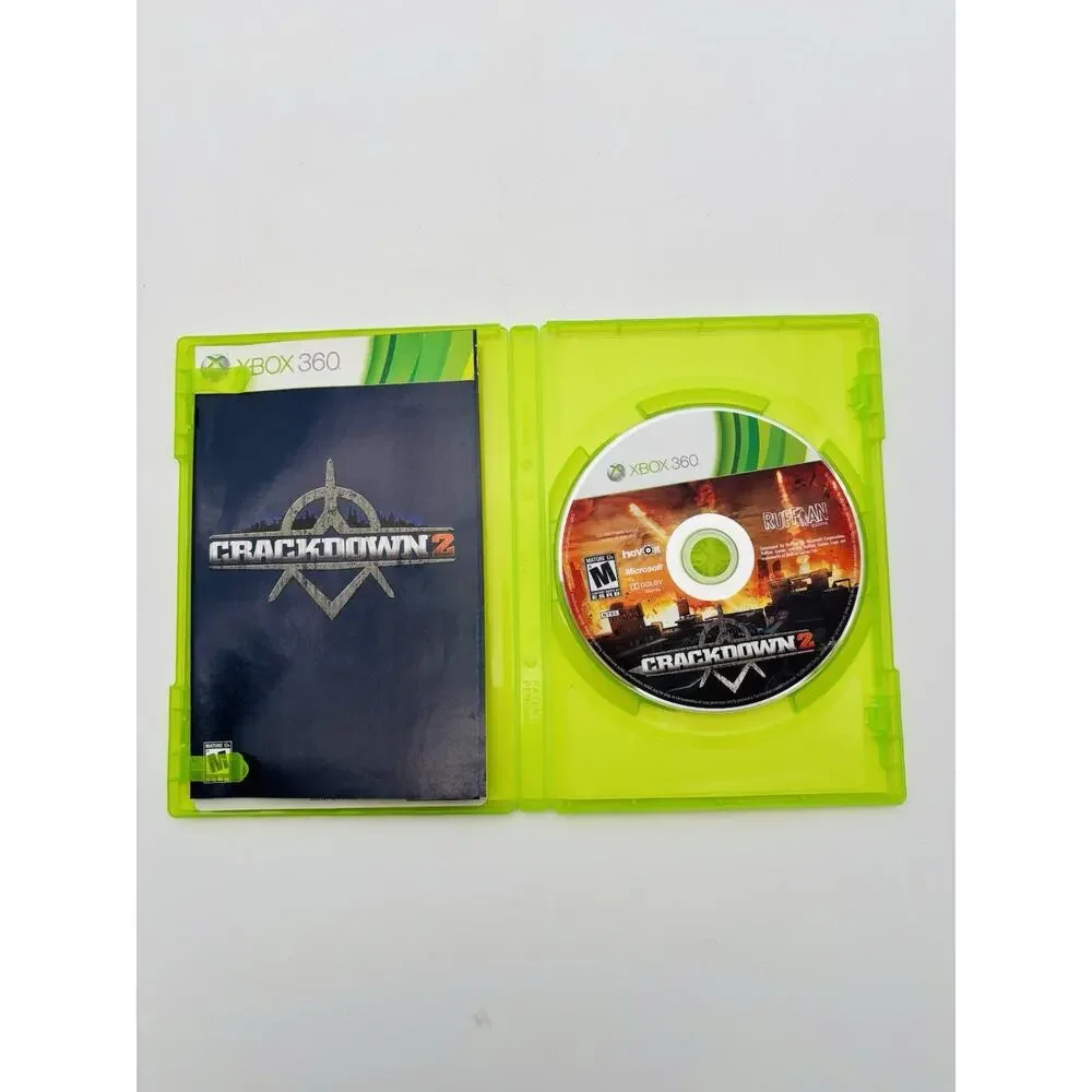 XBOX 360 Game Crackdown 2 CIB Complete In Box Tested Authentic Works VG